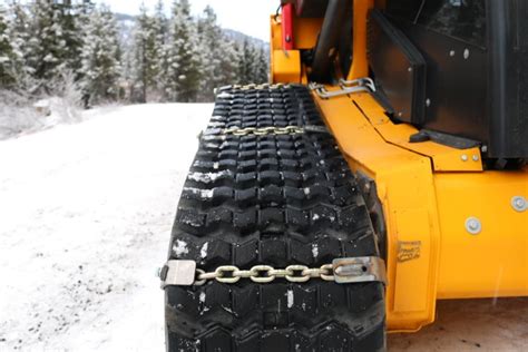 chain type skid steer tracks|skid loader chains.